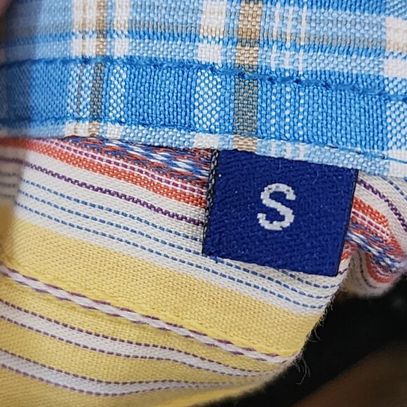 Georg Roth Yellow Stripe Cotton Blend Contrast Flip Cuff Shirt - Picture 5 of 6